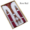 4 buckle Mens Suspenders Men Braces Supports Suspenders  Elastic Adjustable Pants Suspenders Mens Clothing