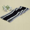 Winter designer scarf men striped cotton scarf shawl wrap knit cashmere bufandas Striped scarf with tassels