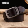 100% cowhide genuine leather belts for men male pin buckle jeans cowboy Mens Belts Luxury Leather Designer High Quality