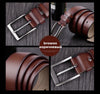COWATHER mens cow genuine leather luxury strap male belts for men 3 colors