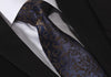 Navy Blue Brown Floral 3.4