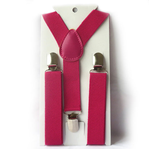 Cute Boys Clip on Suspender Y Back Child Elastic Suspenders Braces