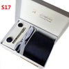 Wide Jacquard woven Ties Hanky Cufflink set  for men Formal Wedding Party Groom