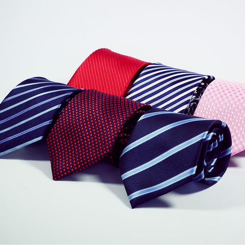 Necktie High Quality 8cm Men's ties for suit business wedding Casual Black Red