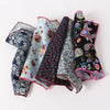 Handmade Mens Suits Pocket Square Floral Cotton Hankies Man Wedding Casual Suit Pockets Hanky 25*25cm Fashion Handkerchiefs