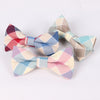 100% Cotton Mens Bow Tie Fashion Plaid Wedding Cravat Party Butterfly Ties Casual Business Men Bowties Free Shipping