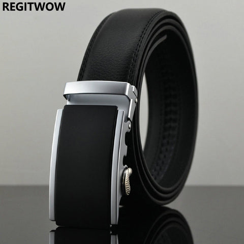 Belt Designer Automatic Buckle Cowhide Leather men belt 110cm-130cm Luxury belts for men