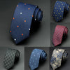 Mens Ties Dot Neckties Jacquard 6cm Slim Tie Business Tie For Men
