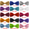 16 Colors Bow Tie For Men Classic Solid Mens Adjustable Tuxedo Wedding Necktie Ties
